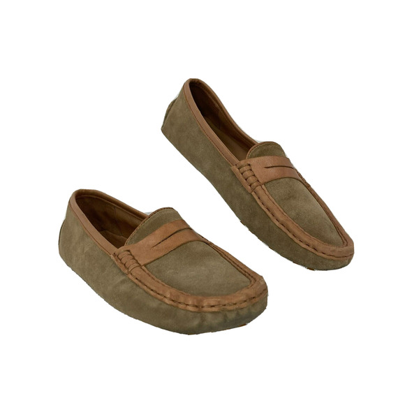 Chocolat Blu Shoes Womens Sz 9 Brown Suede Leather Penny Loafers Troy‎ Slip On - Picture 1 of 8